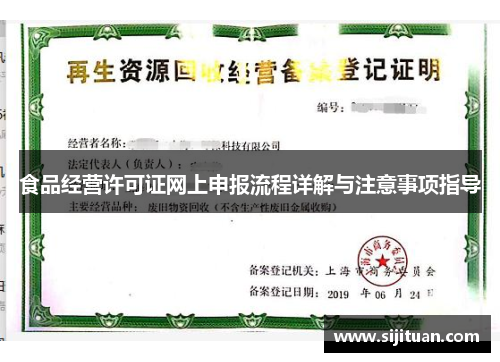 食品经营许可证网上申报流程详解与注意事项指导